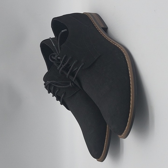 1158- Perry Ellis Suede Men's Shoes Black Color Size 9 - Picture 2 of 9